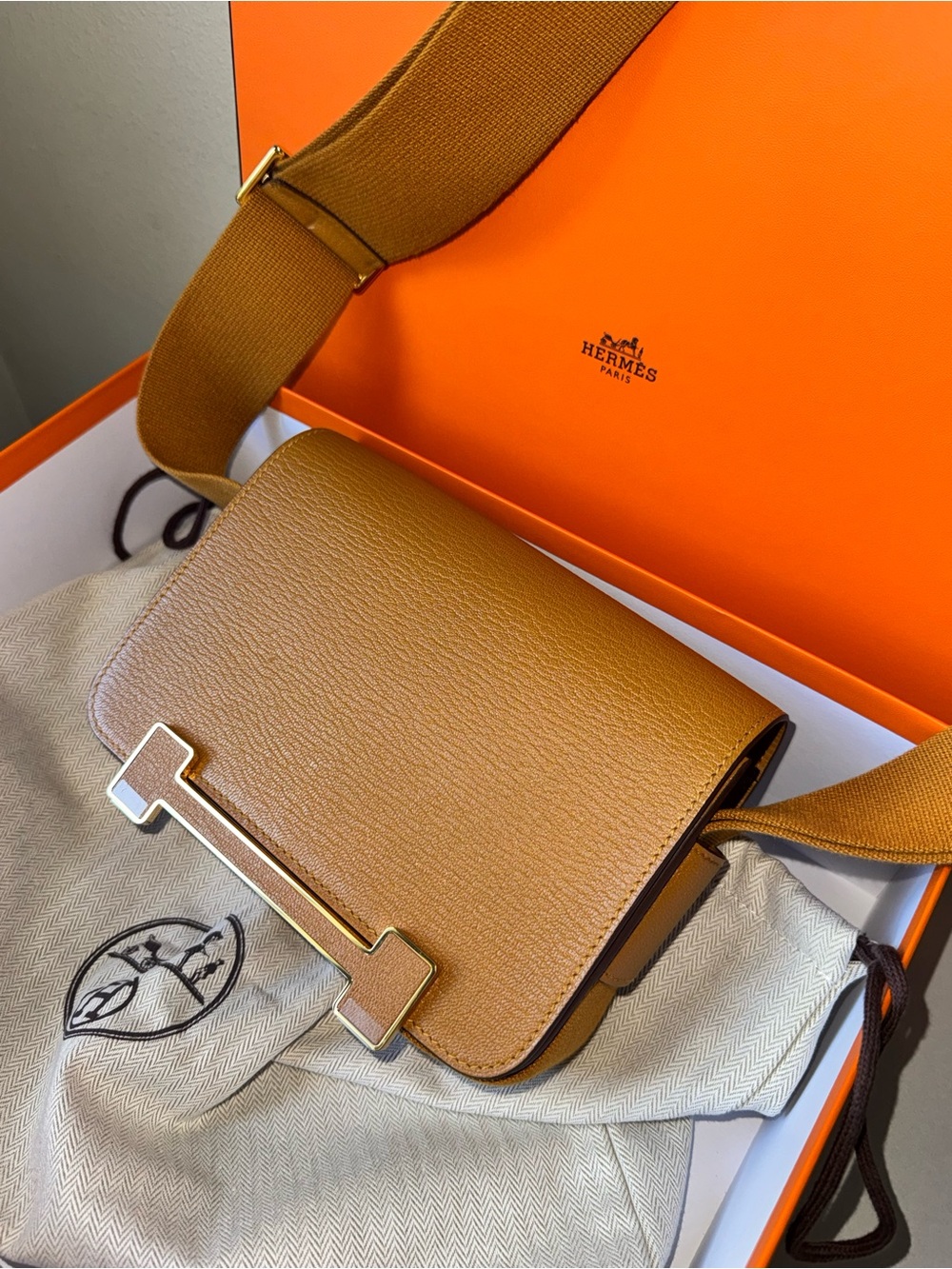 Hermes Chevre Mysore Geta Bag